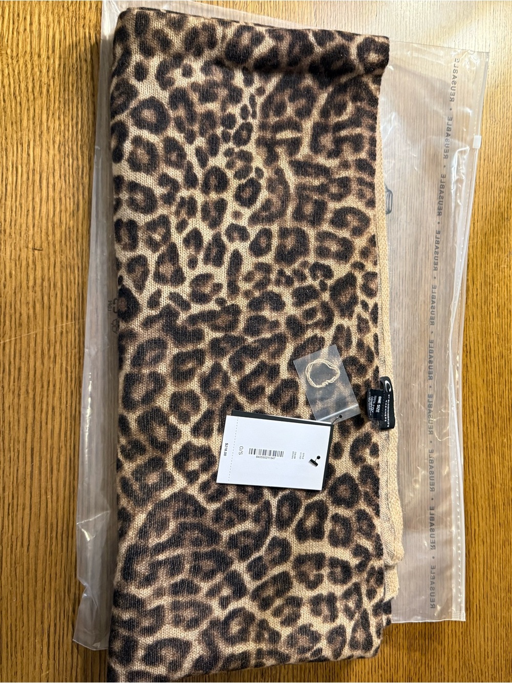 C by Bloomingdale’s Cashmere Wrap in Leopard